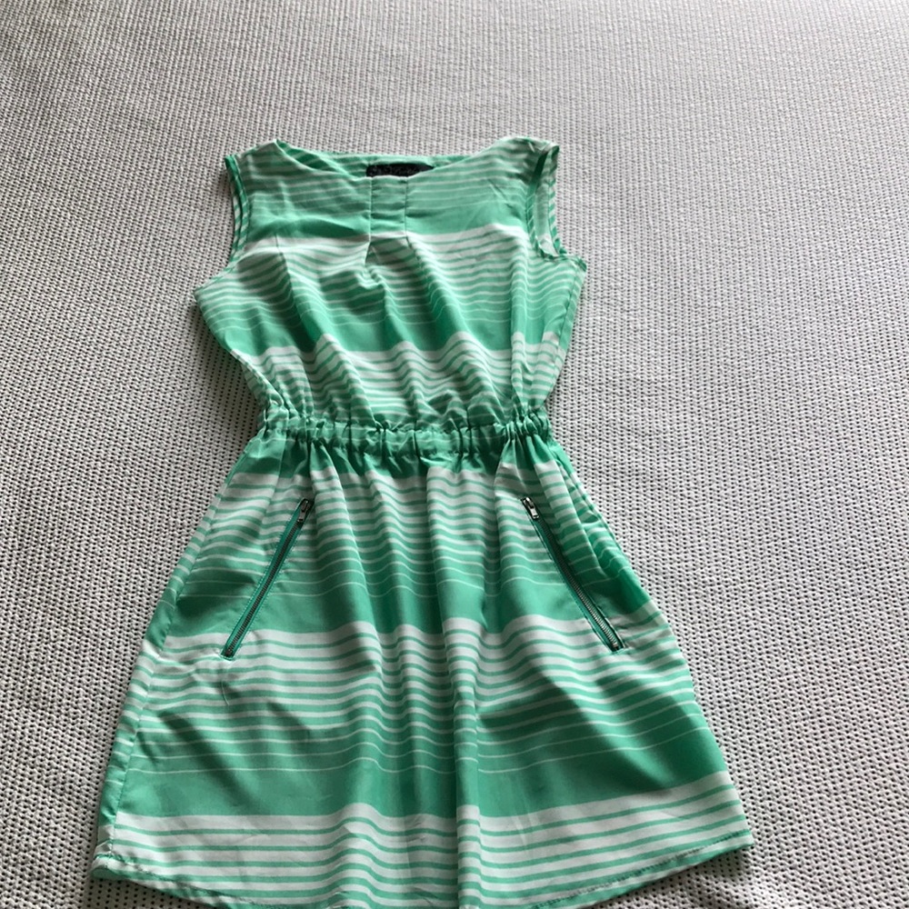 Mint striped dress
